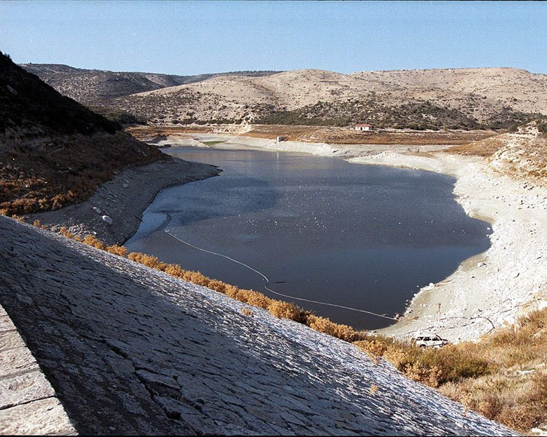 image Drain sealed after waste leak near Polemidia reservoir