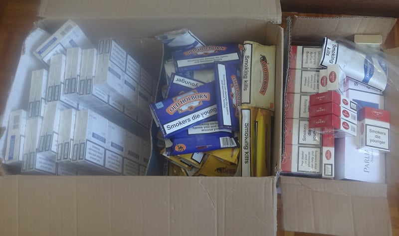image Man, 54, arrested for illegal possession of duty-free tobacco products