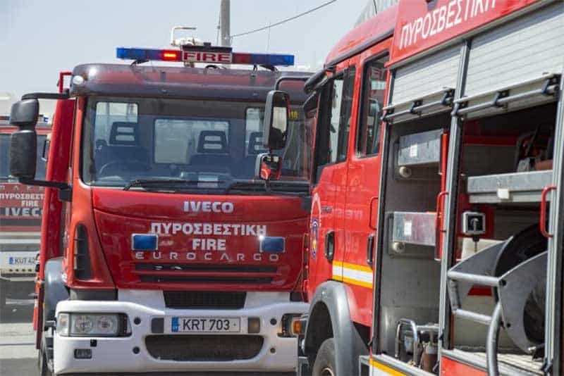 cover Fire brigade rescues 20-year-old man after three-metre fall in Chloraka