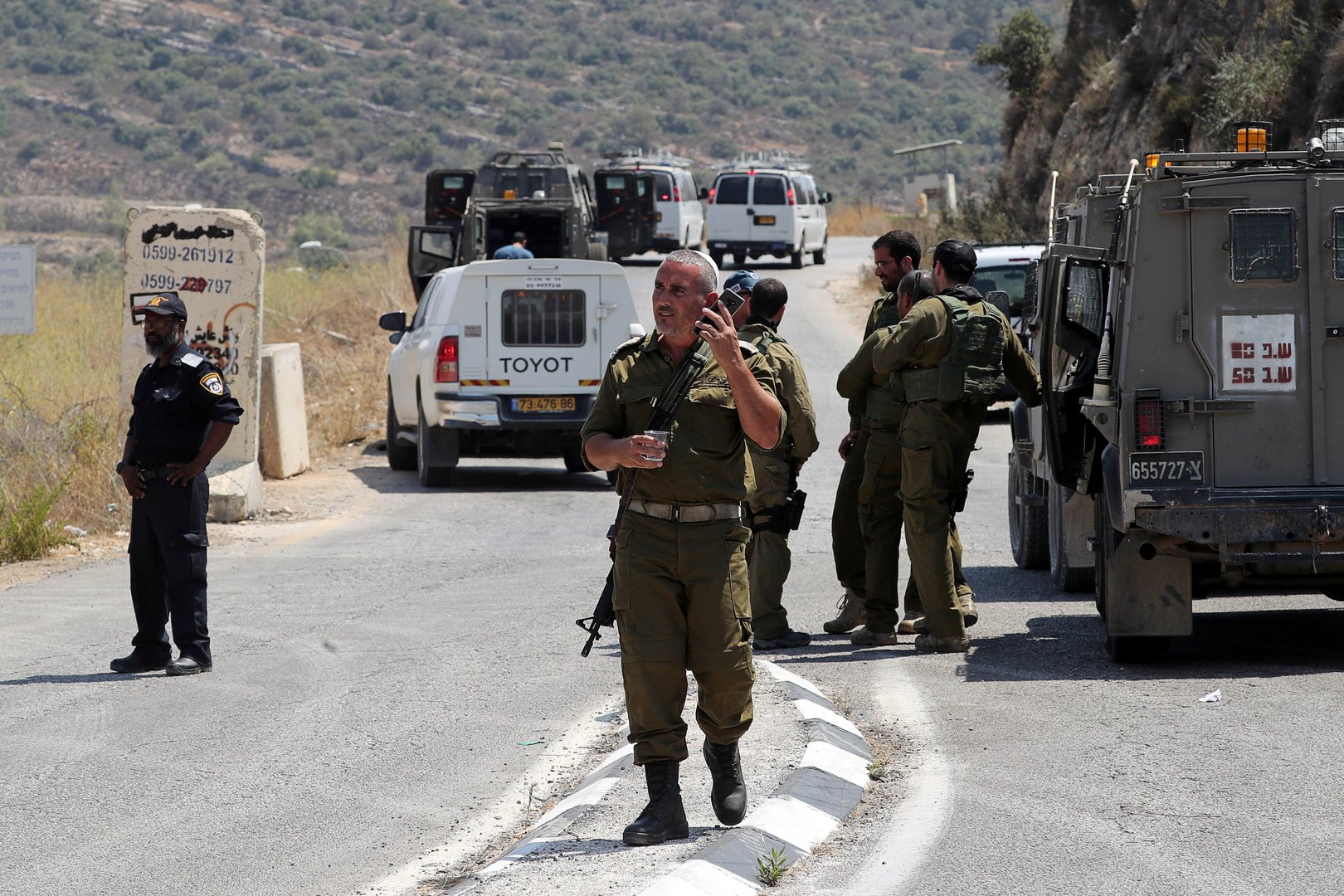 image Palestinian killed after ramming car into West Bank checkpoint: Israeli ministry