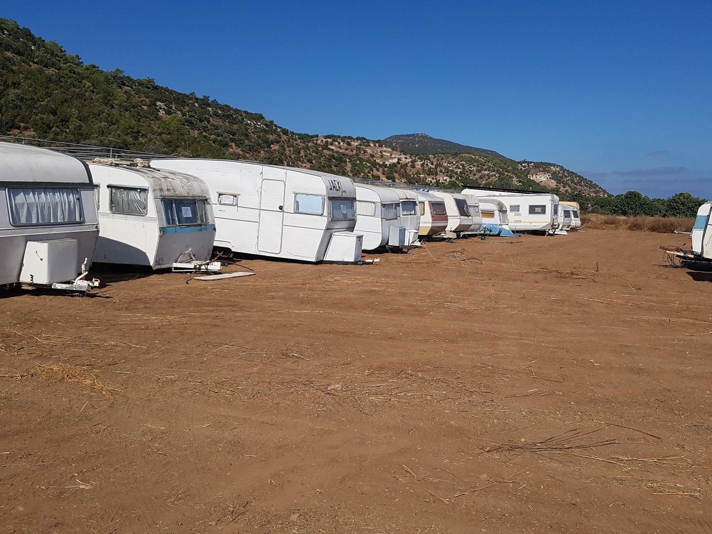 cover Crackdown on illegal caravans along Larnaca coastline continues