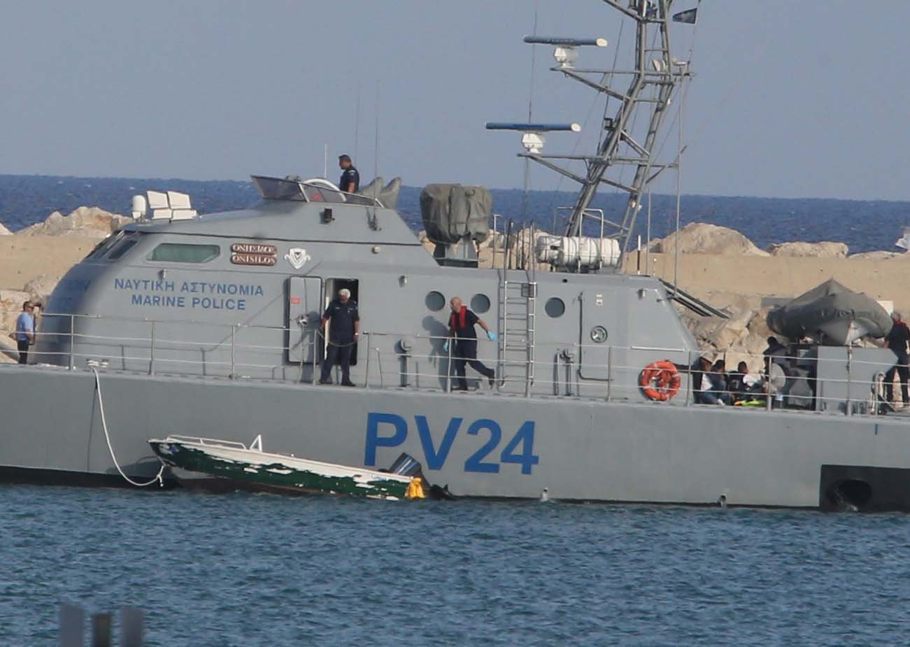 image Boat carrying 26 migrants towed to safety