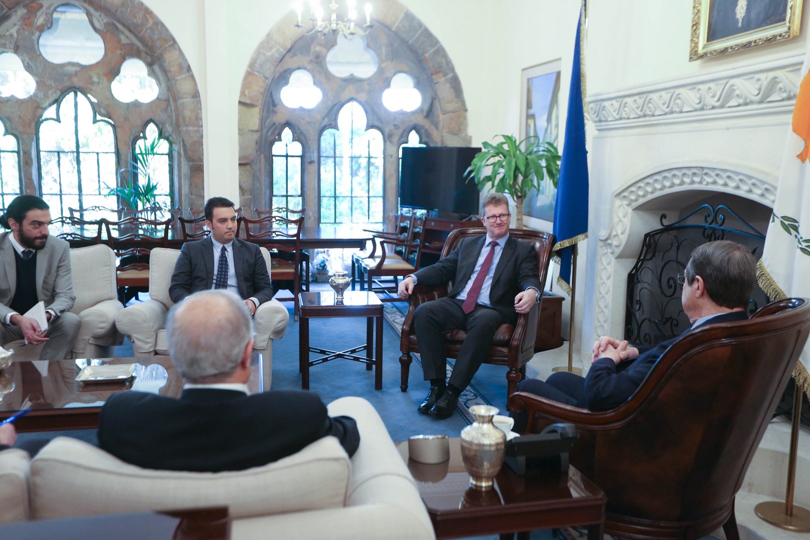 image Anastasiades, Lillie in &#8216;honest exchange&#8217; over Cyprus issue