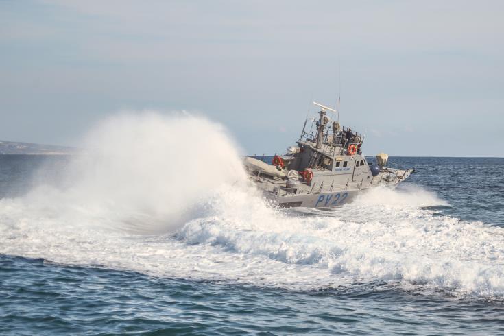 image Police rescue five stranded at sea