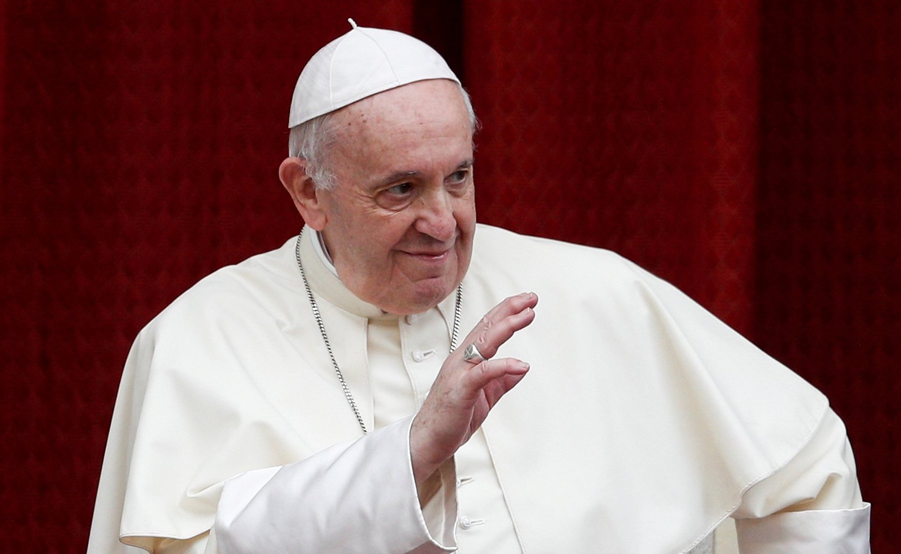 image Pope alert and in good condition after surgery to remove part of colon
