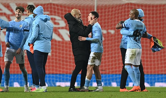 image Man City beat United 2-0 to reach League Cup final