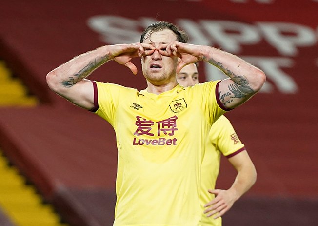 image Burnley stun Liverpool with first win at Anfield in 46 years