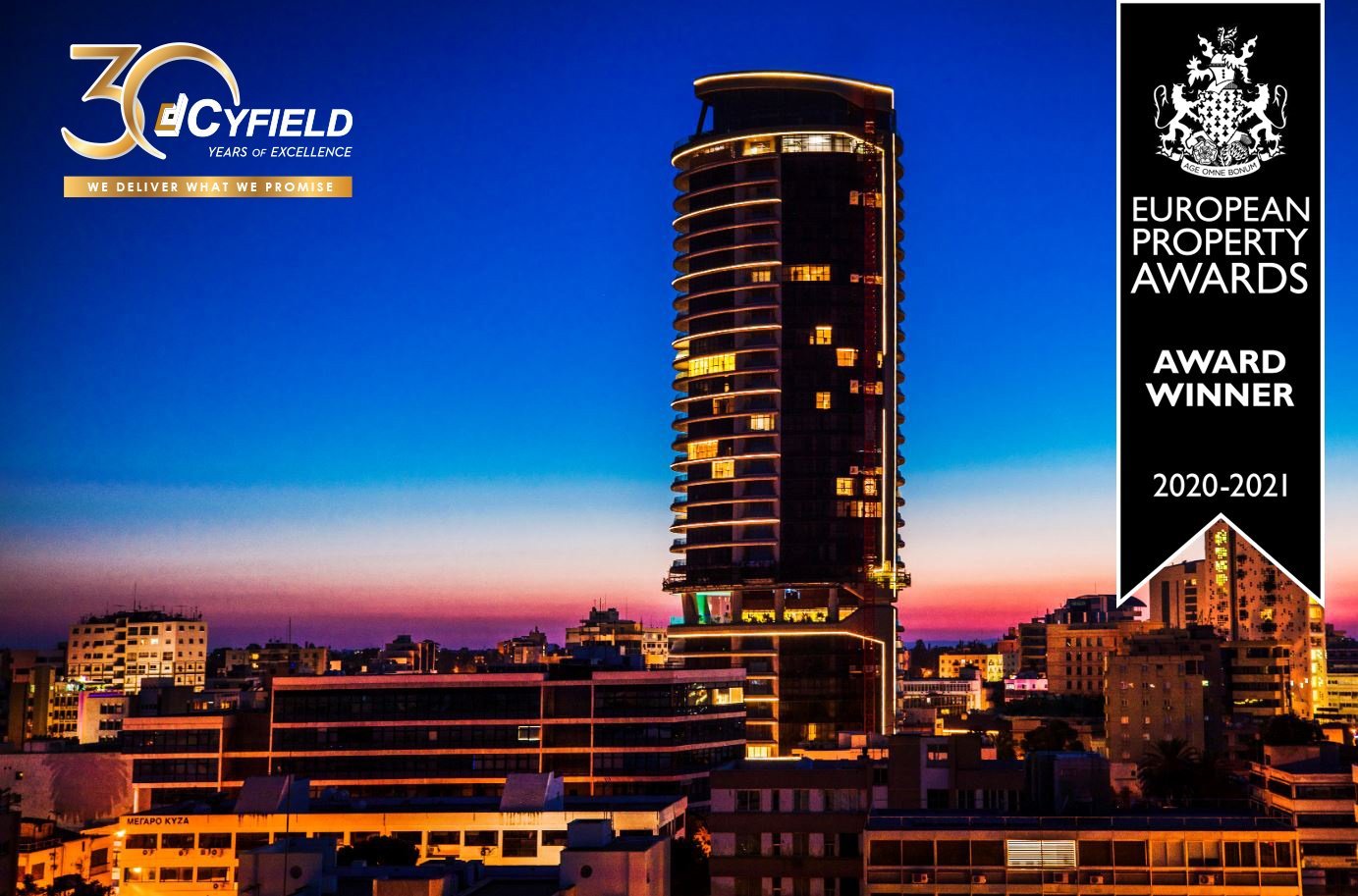 image Cyfield receive European Property Award for 360 building