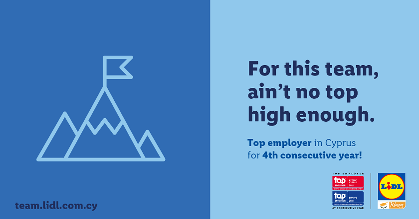 image Lidl Cyprus awarded &#8216;Top Employer&#8217; laurels for fourth consecutive year