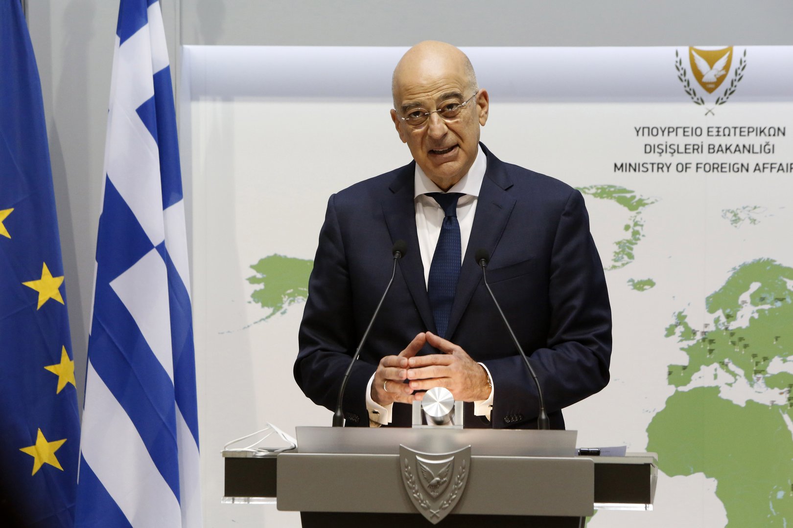 image Greek foreign minister hopes for &#8216;positive&#8217; spirit from Turkey in talks