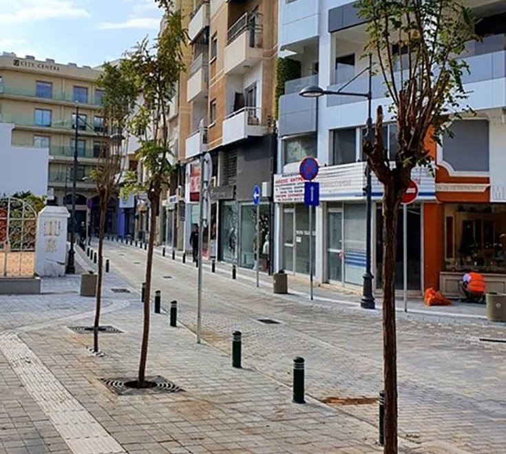 image Works ongoing in Larnaca to aid movement for disabled