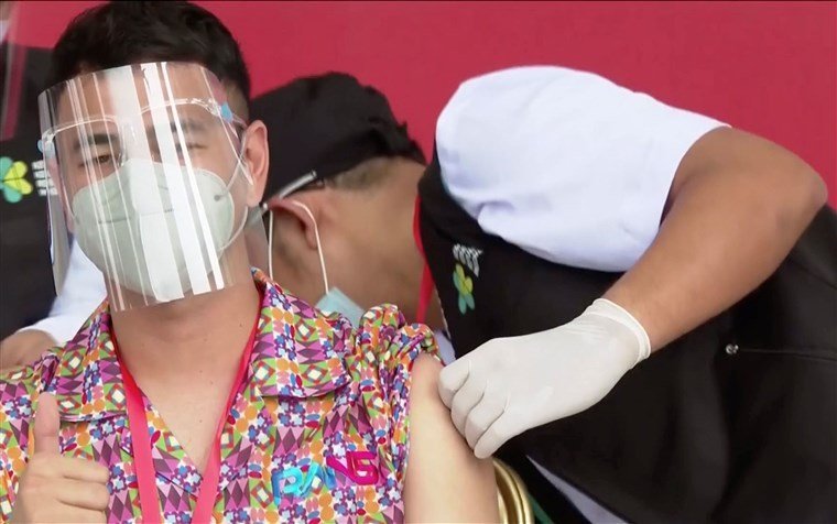 image Instagram influencers a vaccine priority in wary Indonesia