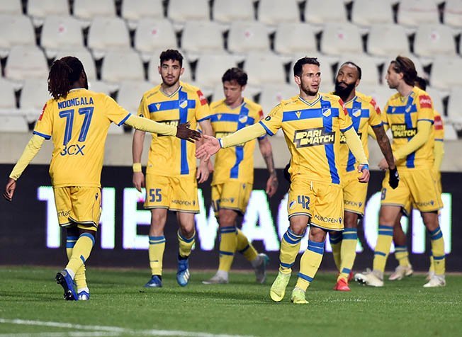 image Apoel knock league leaders Apollon out of Cyprus Cup