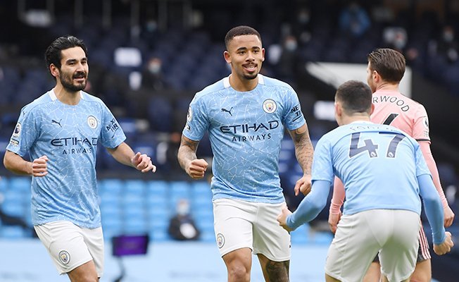 image Man City extend lead as Jesus goal sinks Sheffield United