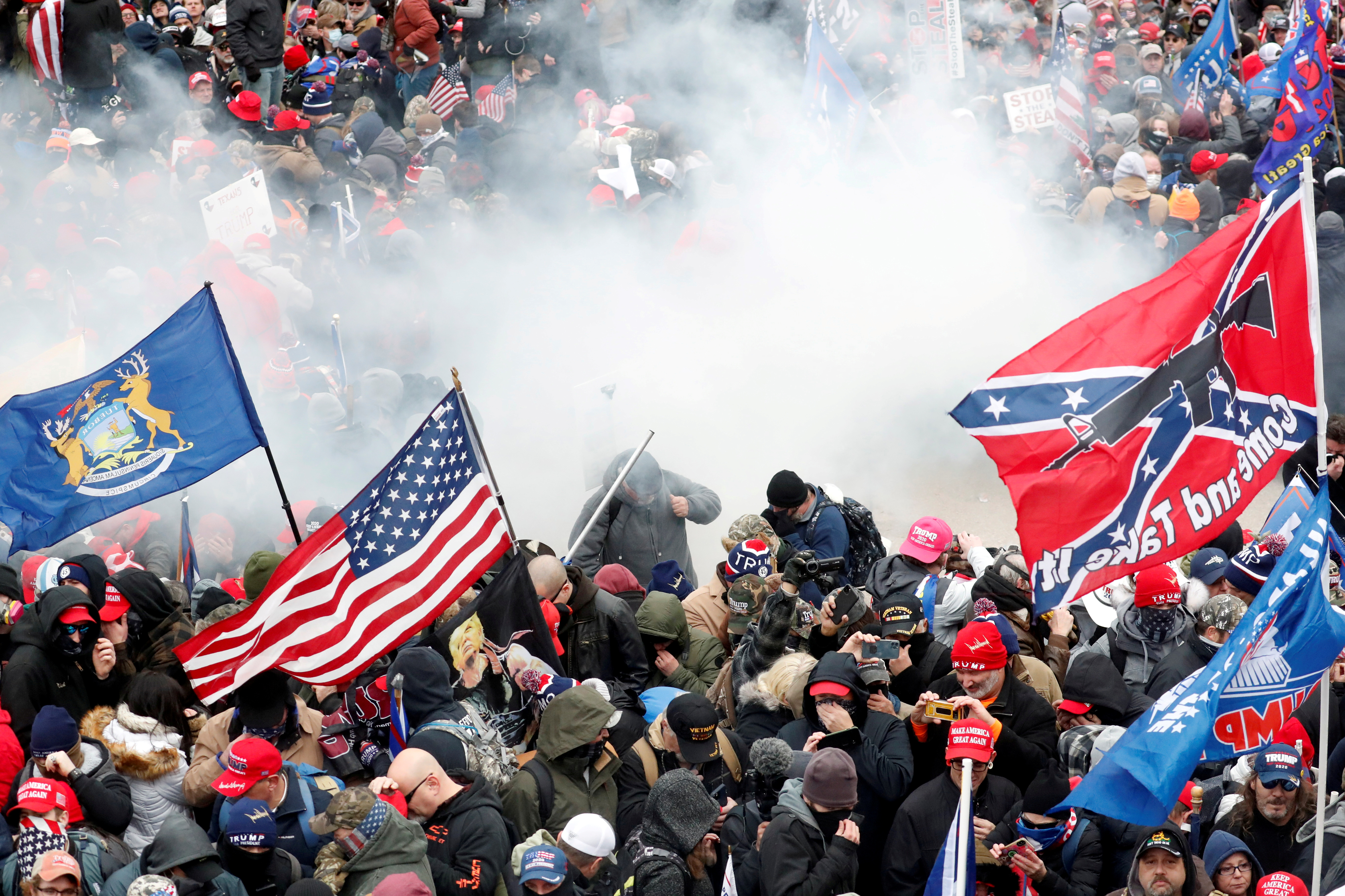 image Two Capitol Police officers sue Trump over Jan. 6 riots