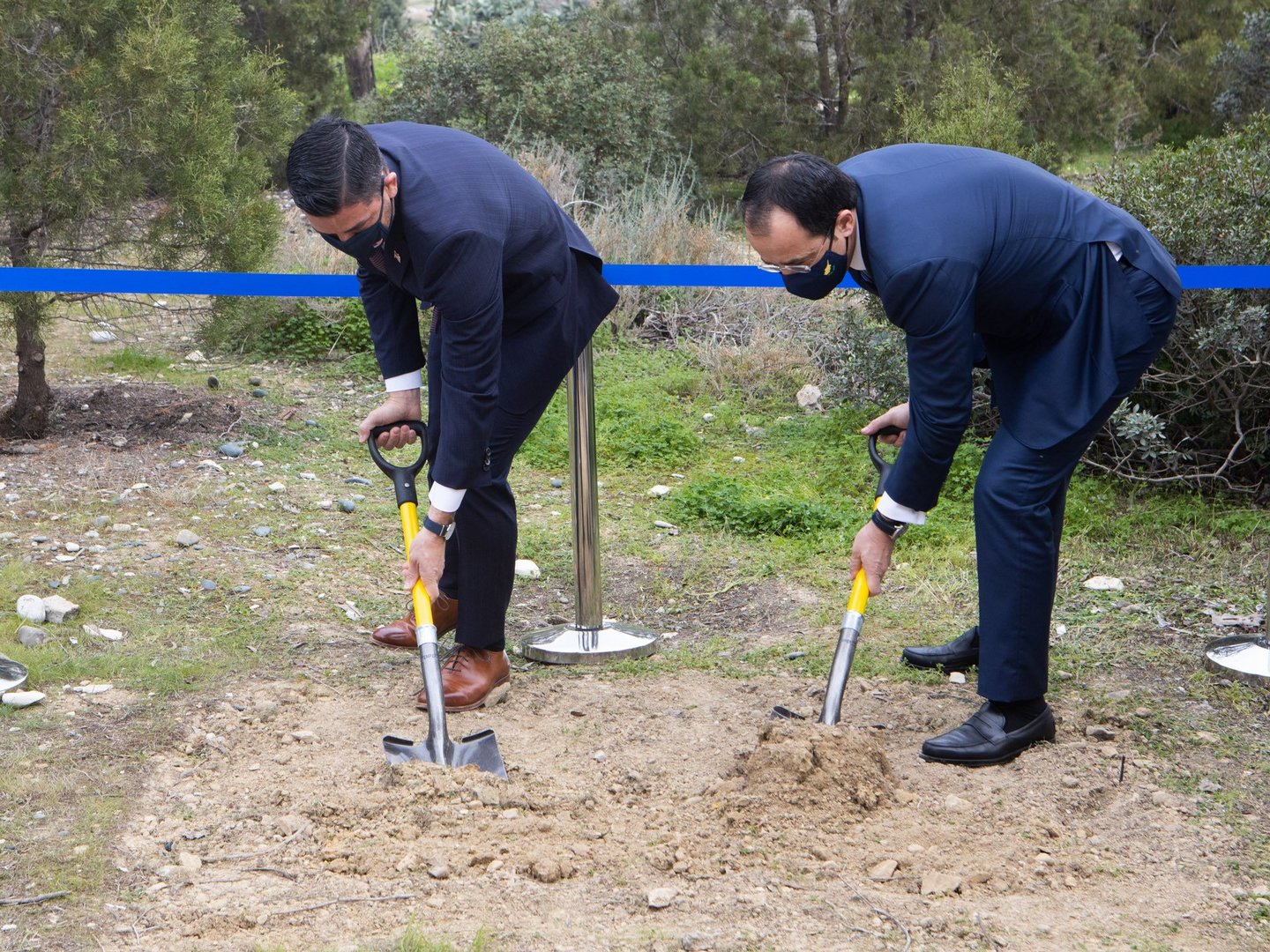 image Ground-breaking ceremony for US sponsored security training facility