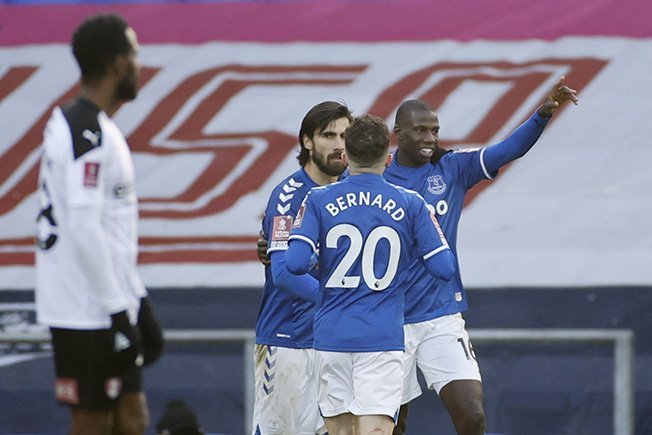 image Everton scrape past Rotherham, Chorley dump out Covid-hit Derby