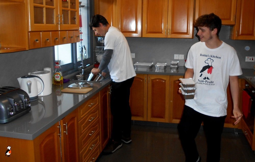 Feature Bejay Robin's Son Dylan Washing Up And Another Volunteer