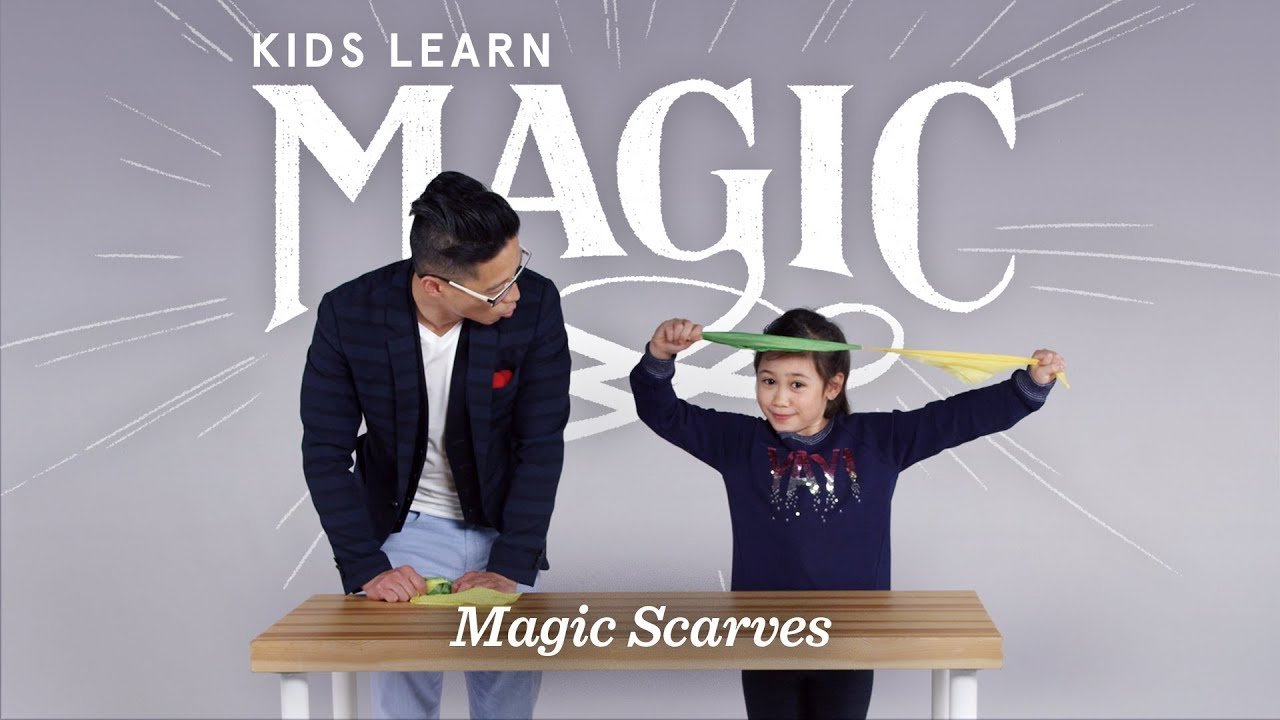 image Magic tricks for kids: how to make scarves change colours