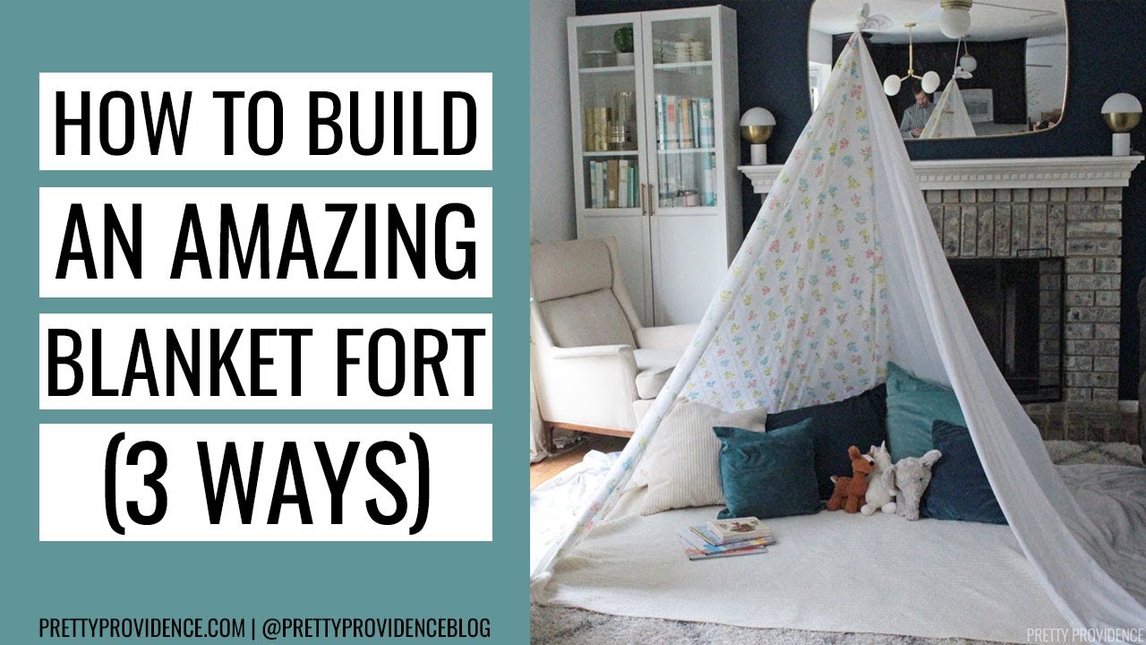 image Three different ways of making a blanket fort at home