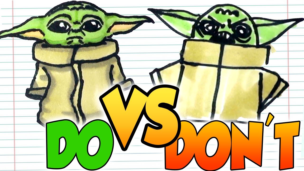 image Mandalorian challenge: how to draw baby Yoda (correctly) in one minute
