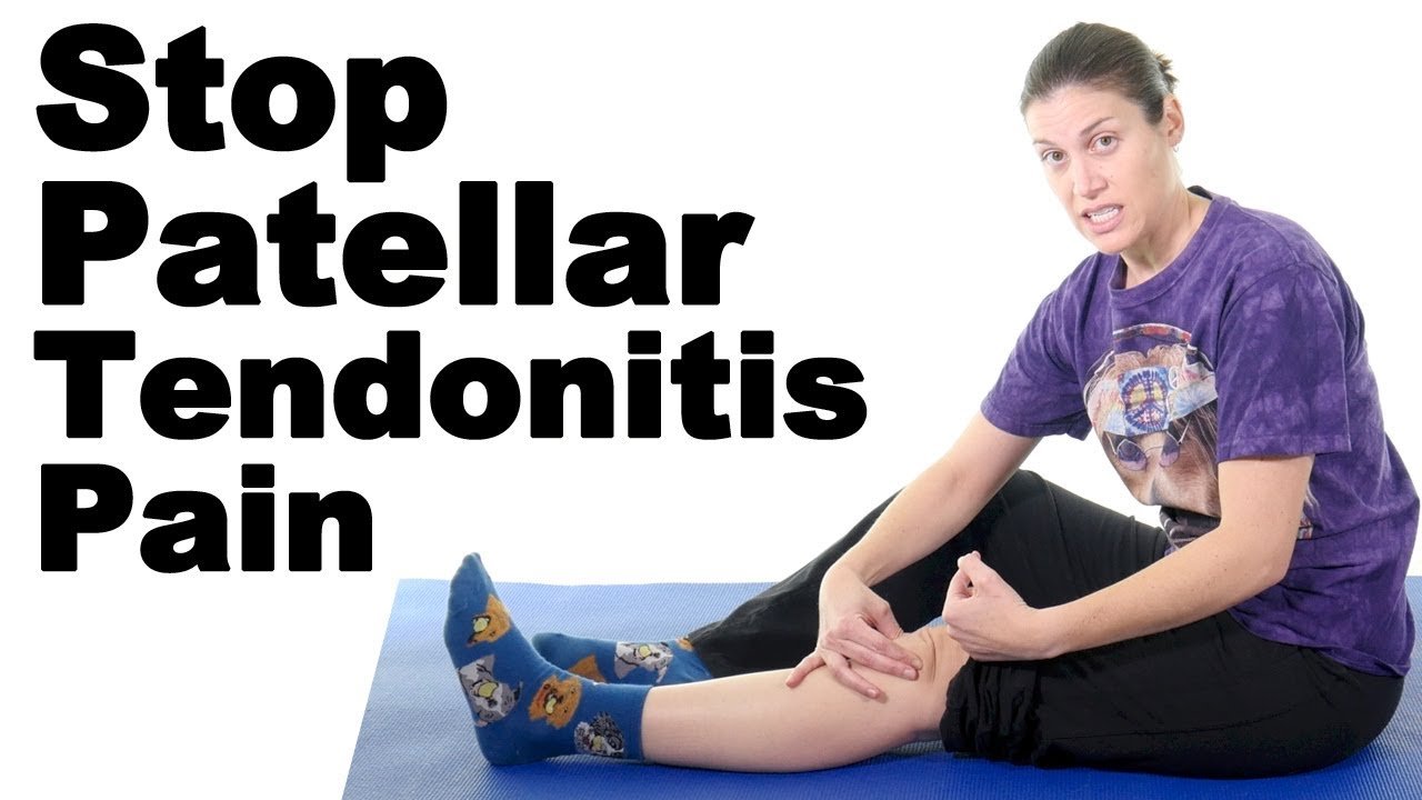 image Pain-relief exercises and stretches for patellar tendonitis or &#8216;jumper&#8217;s knee&#8217;