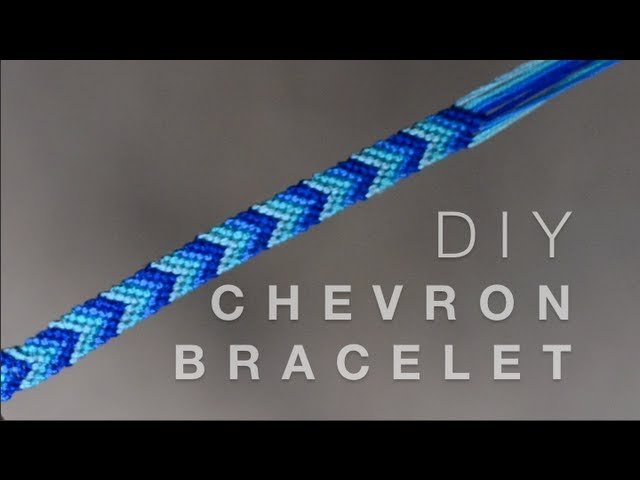 image How to make a Chevron-design friendship bracelet