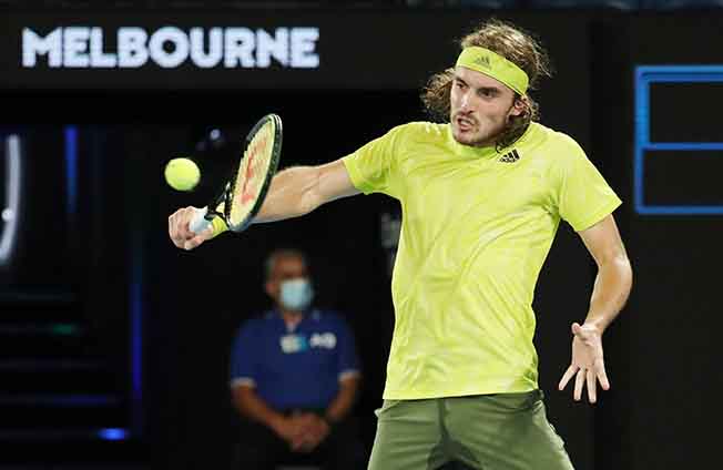 image Tsitsipas thrashes Simon, Barty doles out &#8216;double bagel&#8217;