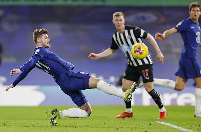 image Werner finally finds the net as Chelsea beat Newcastle
