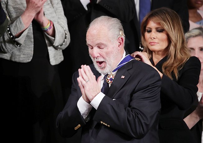 image US conservative radio host Rush Limbaugh has died