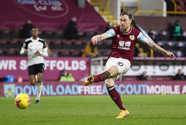 image Barnes equaliser keeps Burnley clear of Fulham