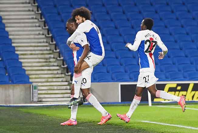 image Benteke&#8217;s last-gasp goal hands Crystal Palace win over Brighton