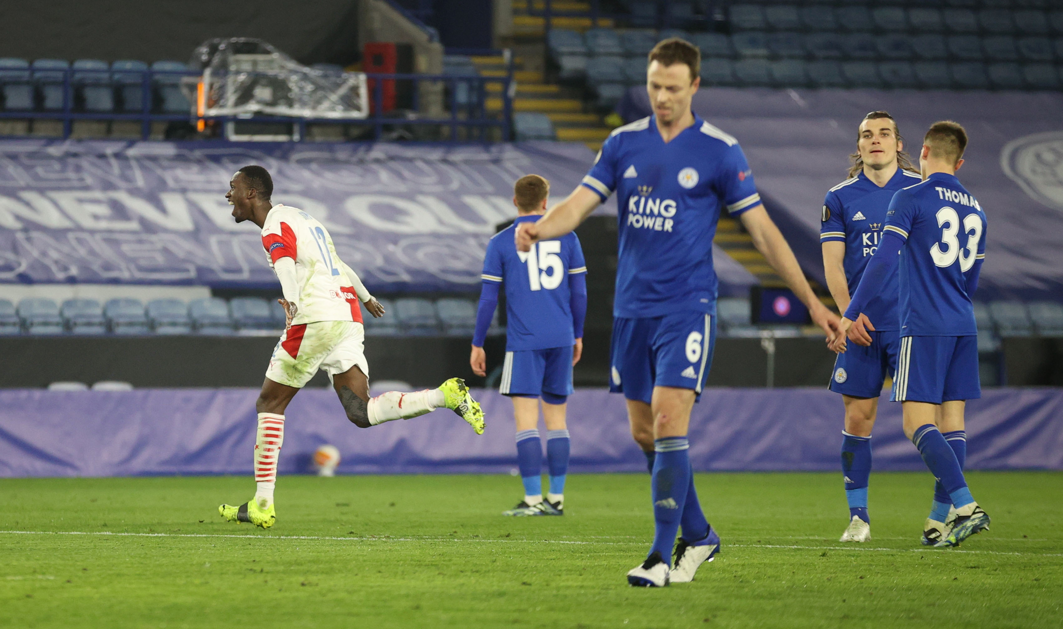 image Leicester out of Europa League after defeat to Slavia Prague