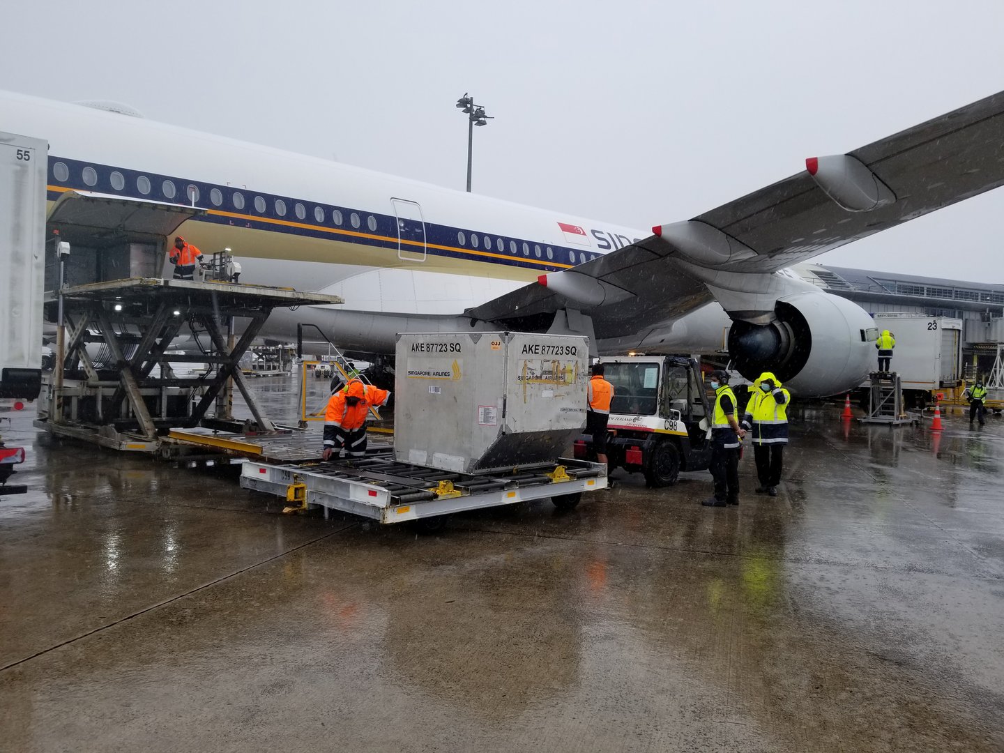 image Covid vaccines touch down in Australia, New Zealand, inoculations to start