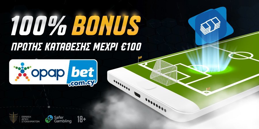 image Opapbet.com.cy: the new player with a 100 per cent bonus