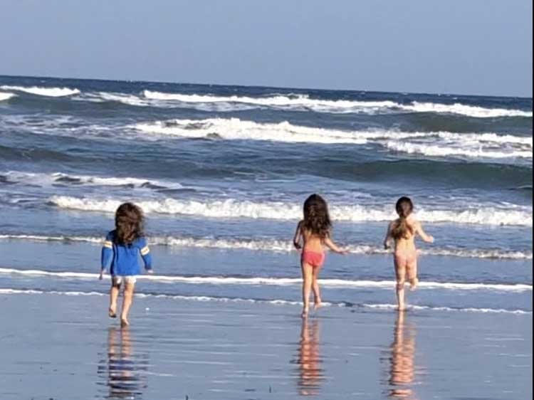 image The joy of the beach in winter