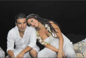 feature theo val the couple on their wedding day