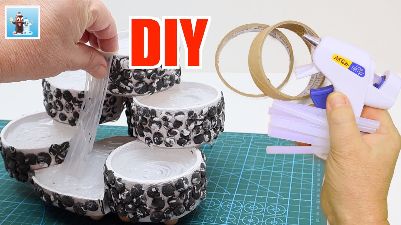 image How to make a DIY waterfall from hot glue