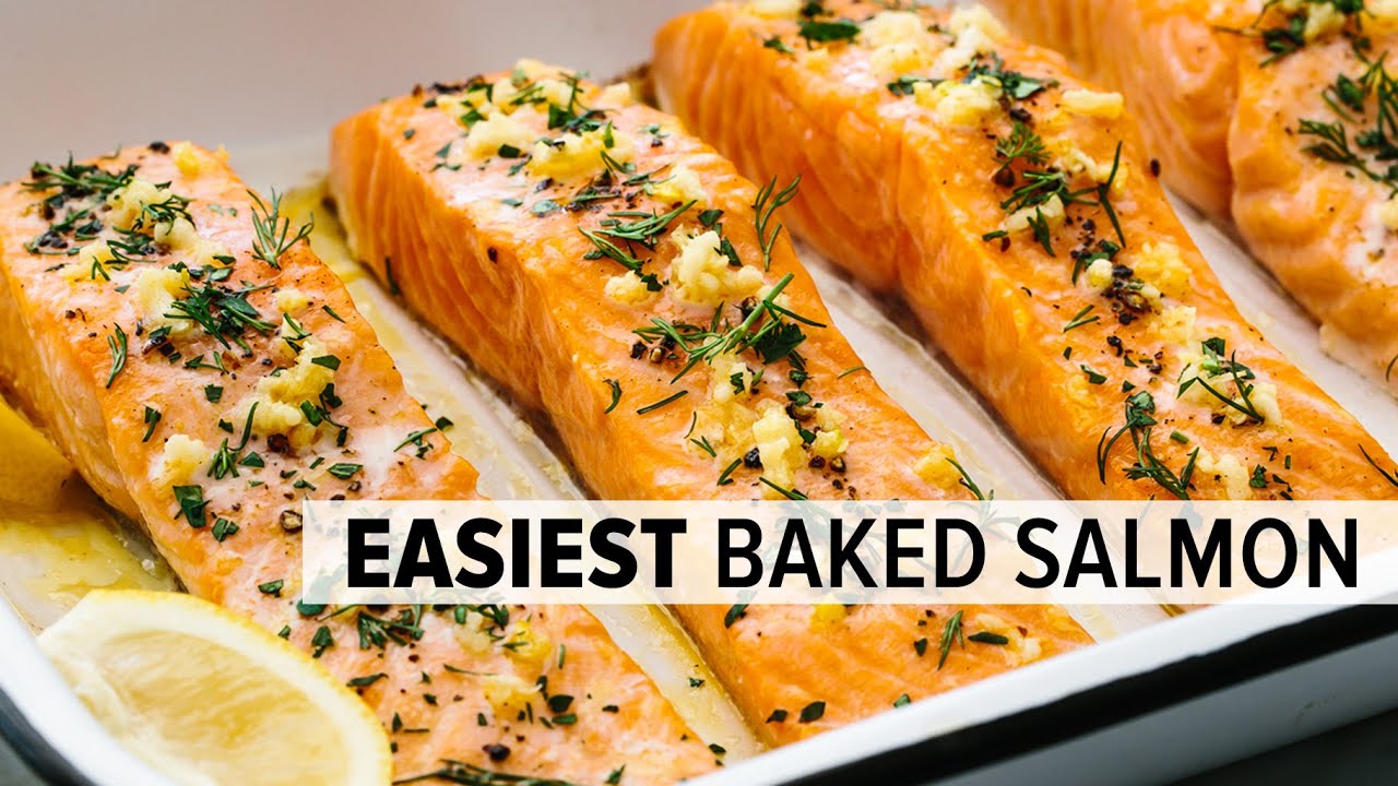 image Easy baked salmon recipe with lemon-garlic butter