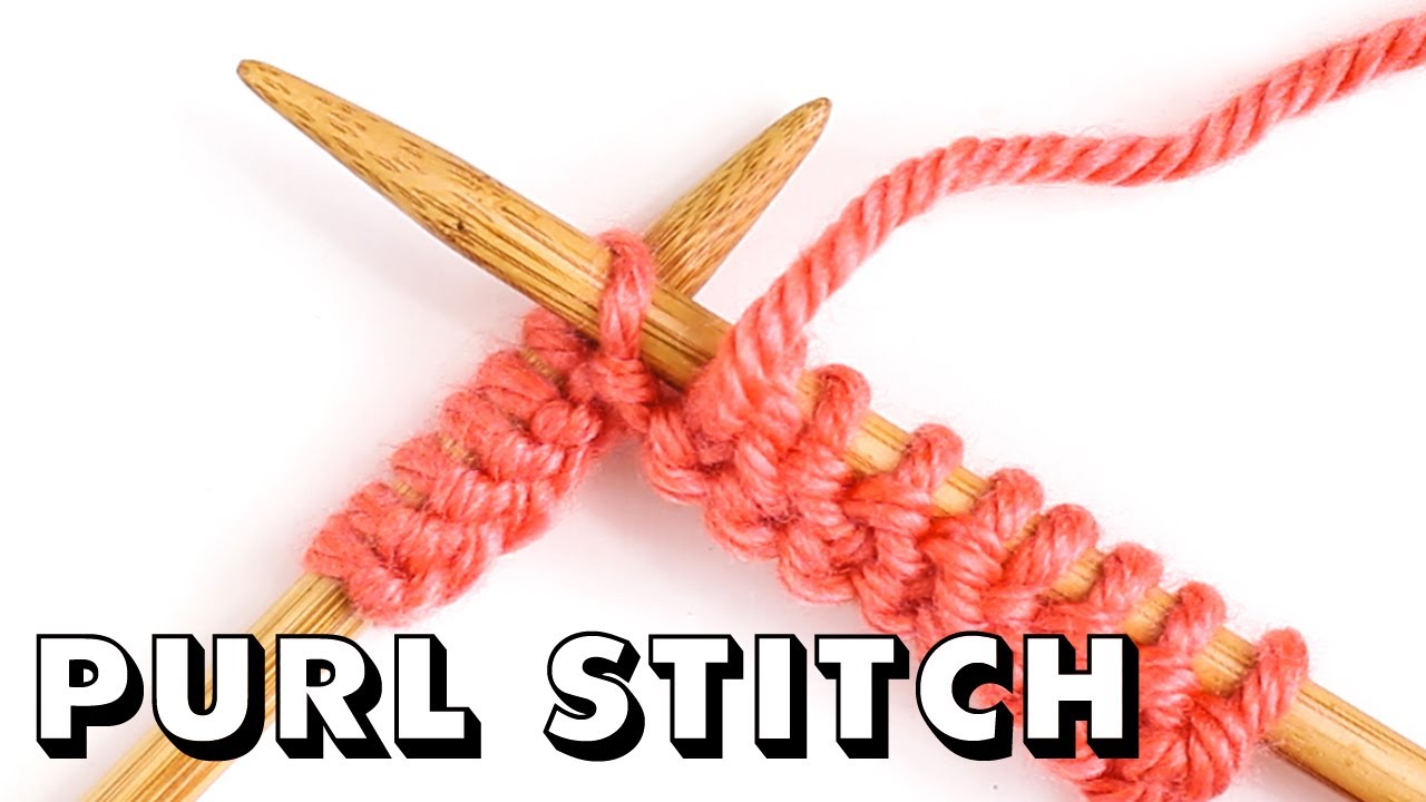 image Knitting foundations: learning the purl stitch