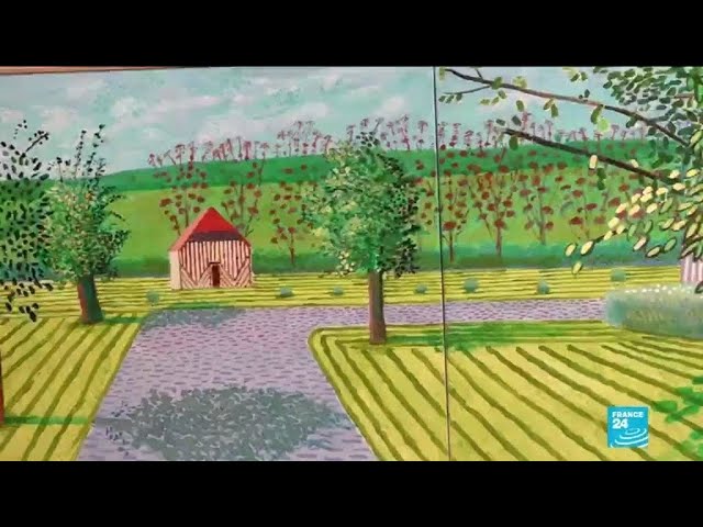 image Hockney&#8217;s lockdown paintings of Normandy wow Parisians