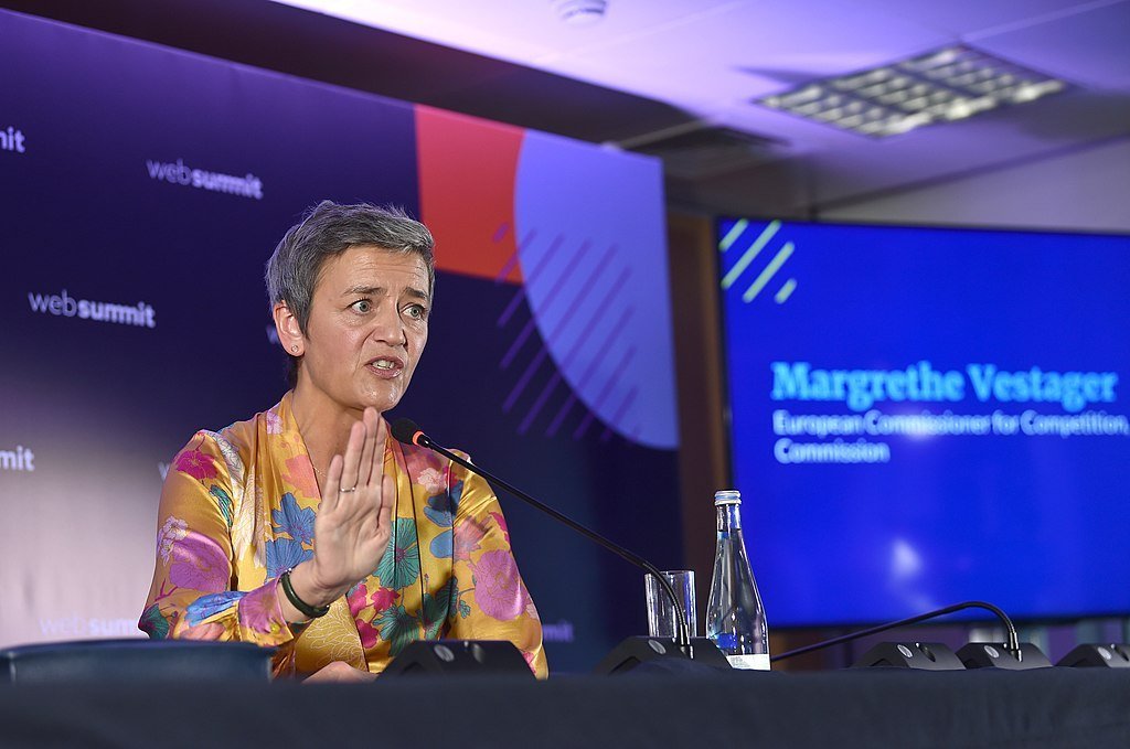 image EU&#8217;s Vestager warns Apple to treat all apps equally amid privacy dispute
