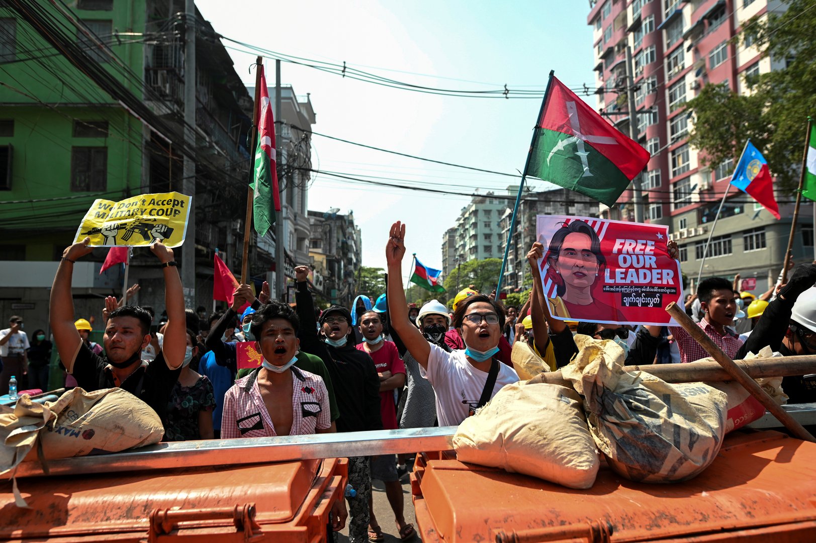 image Myanmar protesters march again after bloodiest post-coup unrest
