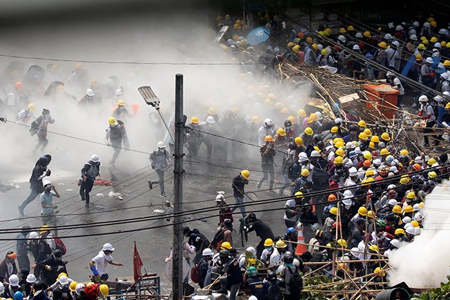image 38 people killed in Myanmar as security forces quell anti-coup protests