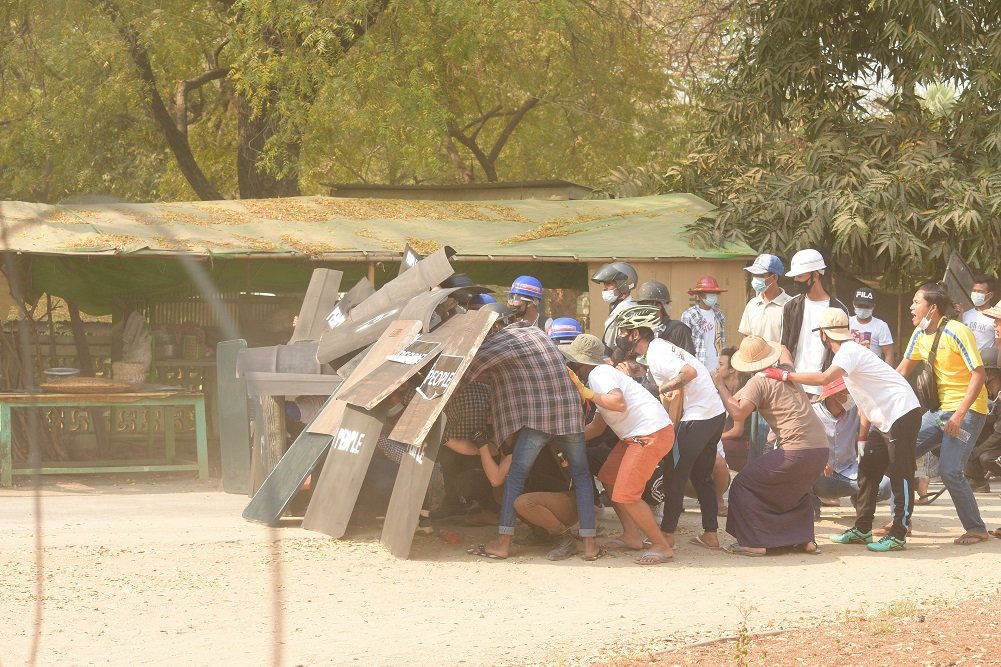 image Unions call for total strike in Myanmar; Suu Kyi party official dies in custody