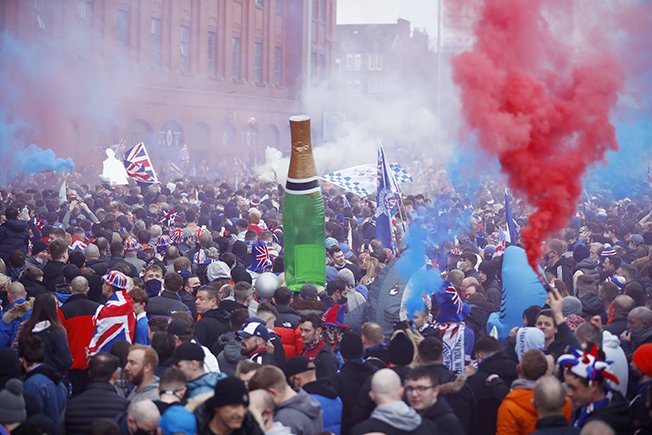image Rangers crowned Scottish champions after Celtic held