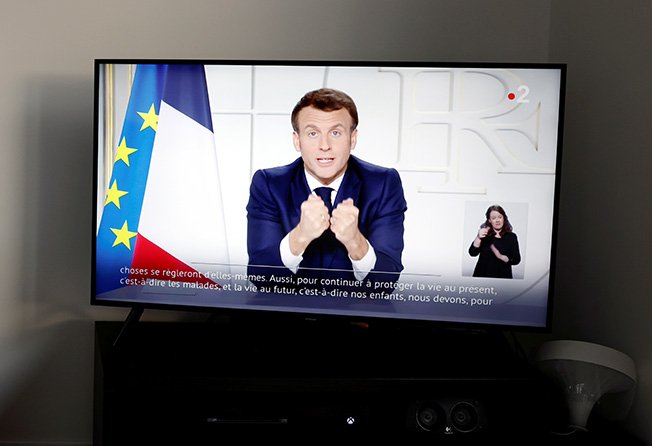 image Macron orders Covid lockdown across all of France, closes schools