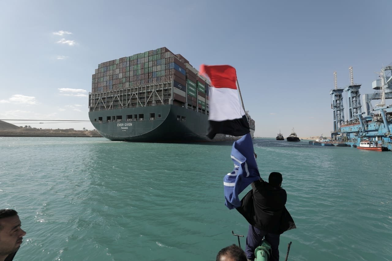 image Traffic in Suez Canal resumes after stranded ship refloated
