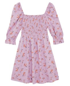 fashion pastel new look purple floral square neck mini dress