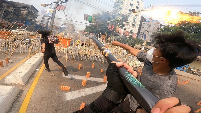 image For their own sake, Myanmar protesters must stick to non-violence